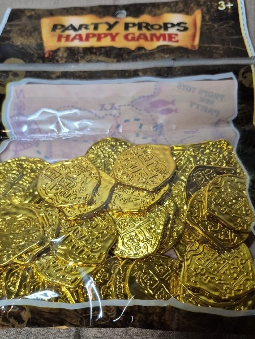 Party Props Happy Game Gold Pirate Coins Pack